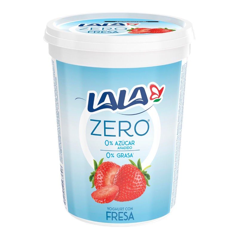 Yogur con fresa 0% materia grasa