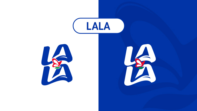 LOGO LALA AZUL Y BLANCO